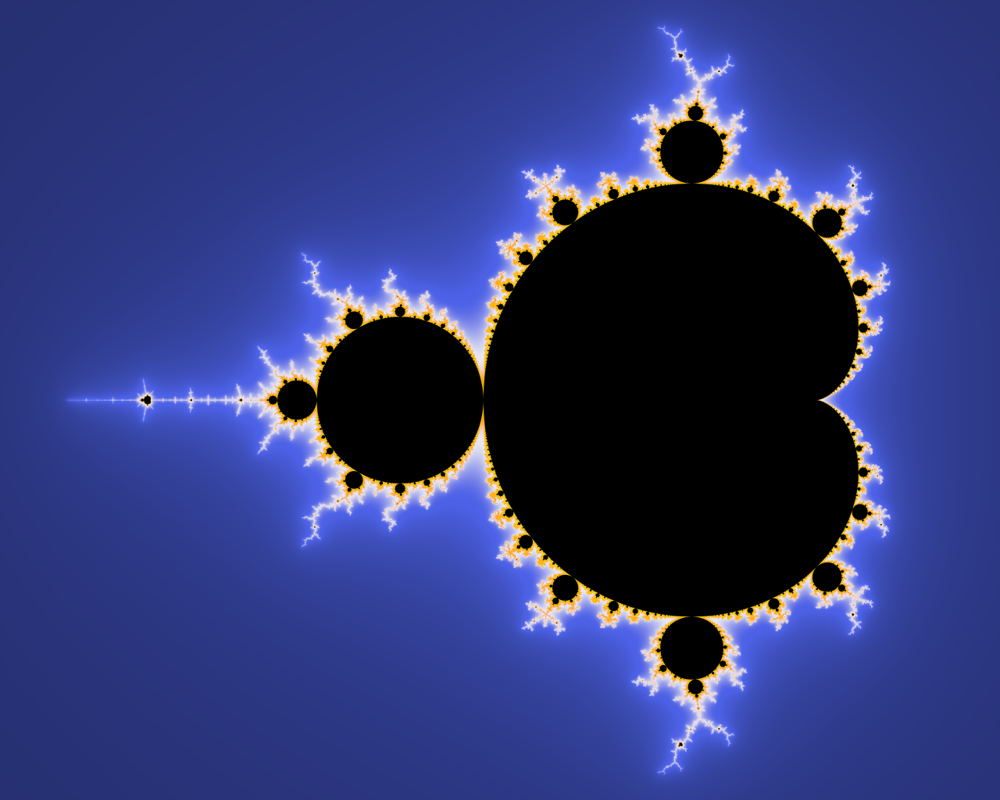 Mandelbrot set, drawn with own C program.