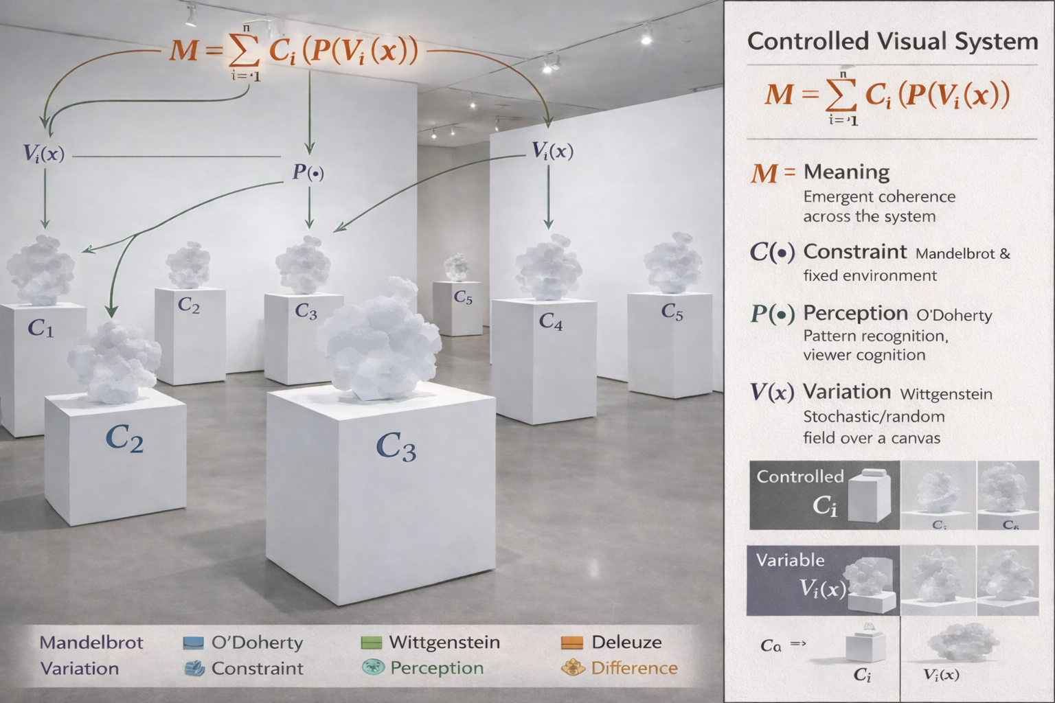 Controlled visual system diagram